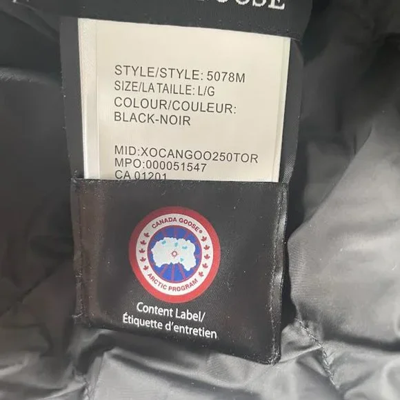 SOLD - Black Canada Goose Lodge Hoody - Picture 9 of 13